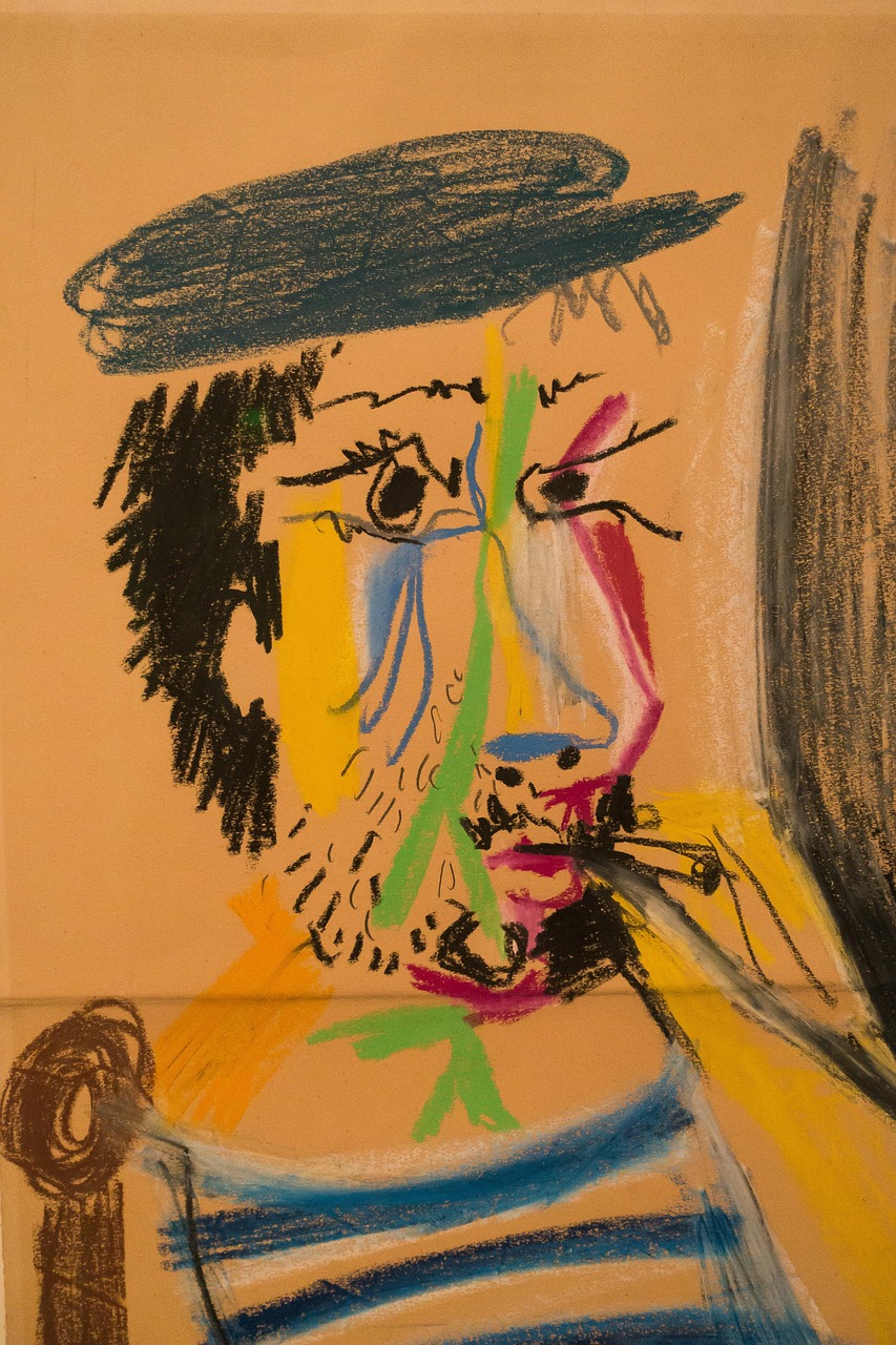 man, cigarette, face, art, picasso, pastel chalk, sketch, picasso, picasso, picasso, picasso, picasso